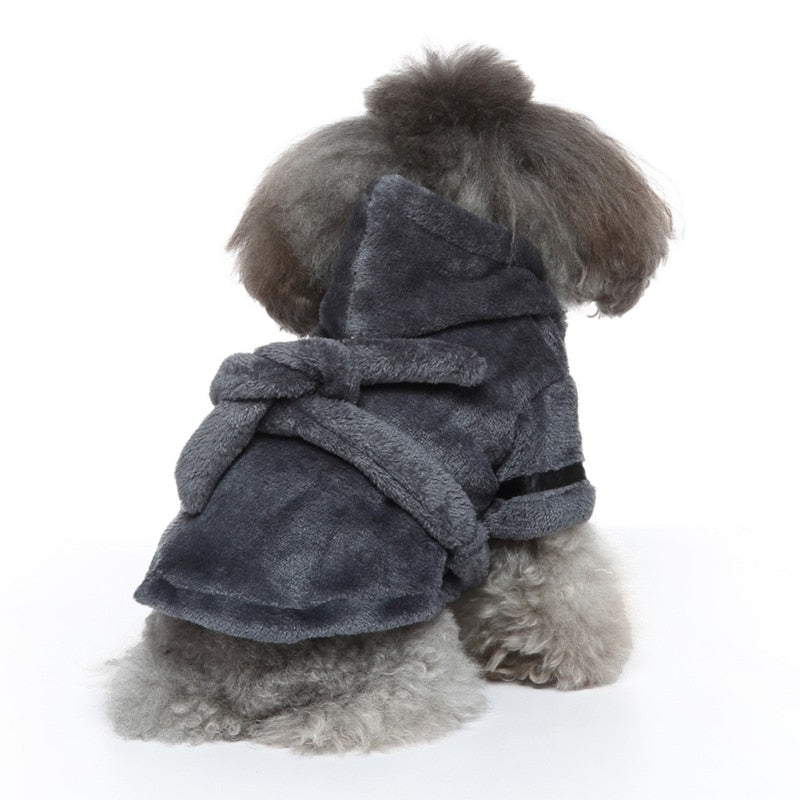 Luxury Soft Pet Dog Puppy Hooded Bathrobe - Elle Ere Peace