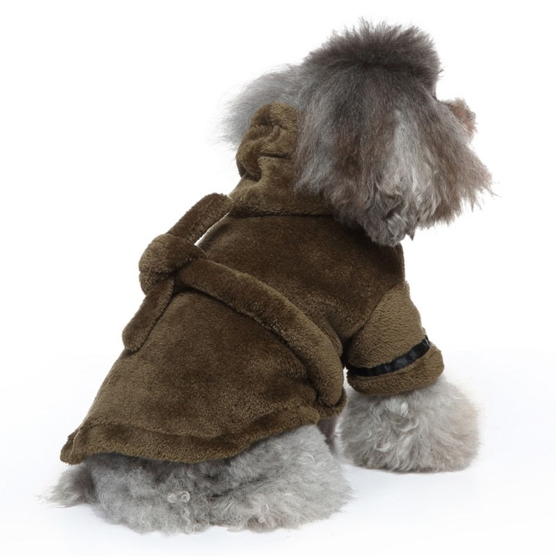 Luxury Soft Pet Dog Puppy Hooded Bathrobe - Elle Ere Peace