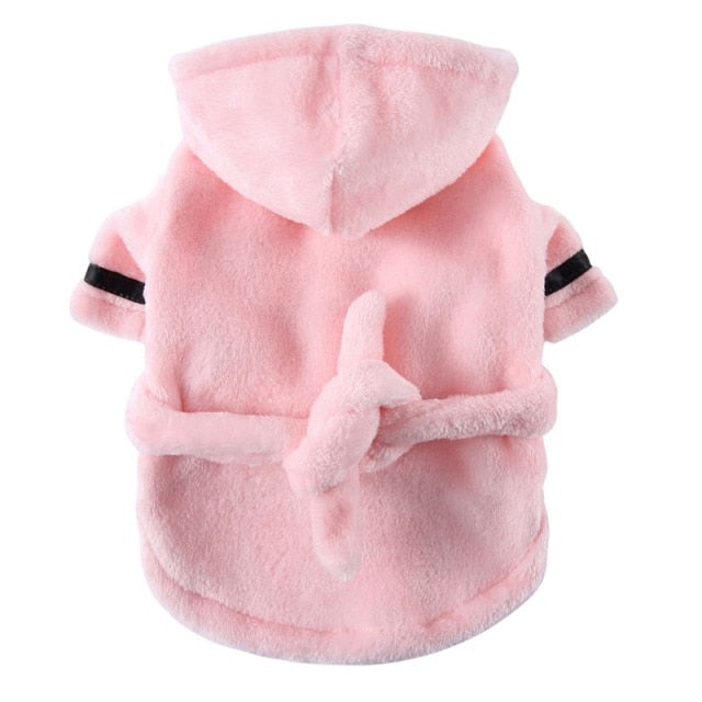 Luxury Soft Pet Dog Puppy Hooded Bathrobe - Elle Ere Peace