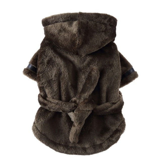 Luxury Soft Pet Dog Puppy Hooded Bathrobe - Elle Ere Peace