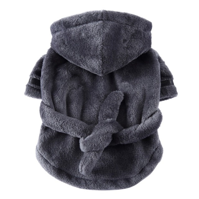 Luxury Soft Pet Dog Puppy Hooded Bathrobe - Elle Ere Peace
