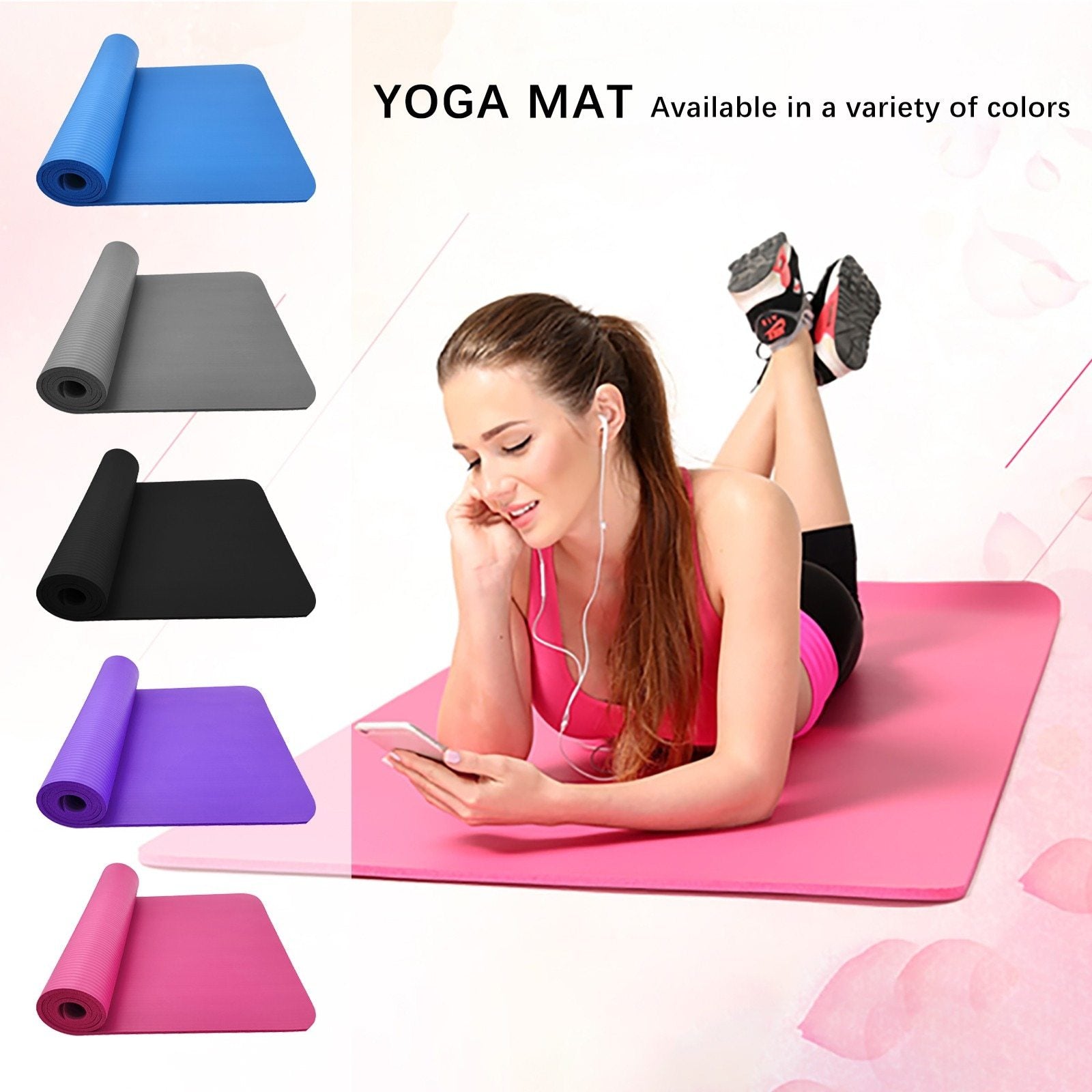 Large Size Slip Yoga Fitness Mat - Elle Ere Peace