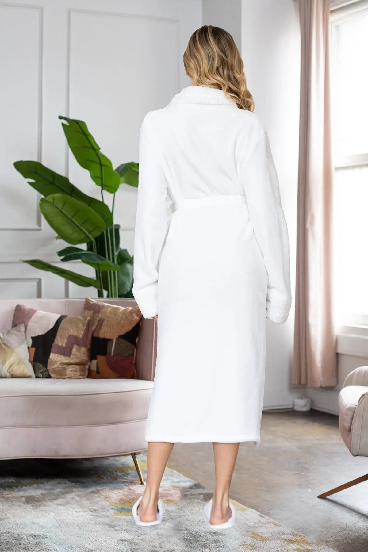 Women's Ultra Soft Plush Bathrobe - Elle Ere Peace