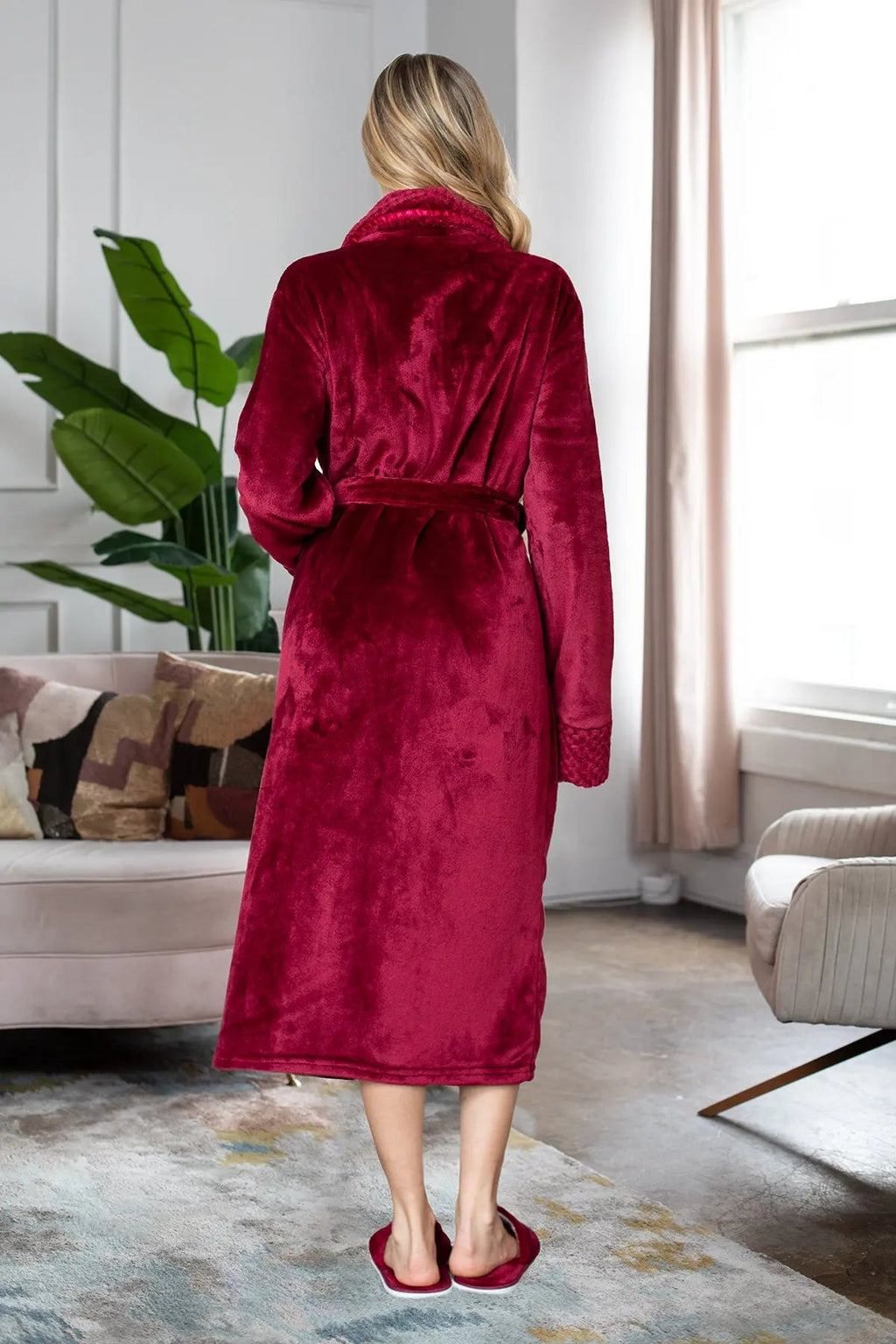 Women's Ultra Soft Plush Bathrobe - Elle Ere Peace